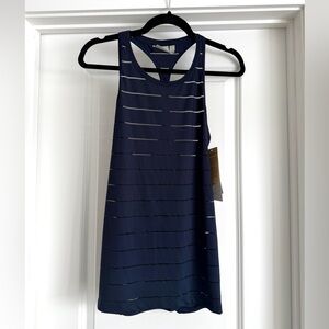 NWT Athleta Navy Striped Tank Top Small